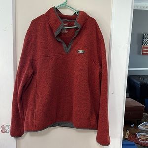 LLBean XXL red pullover
